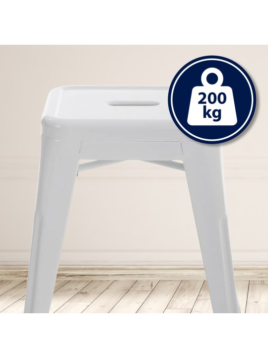 Taburet Armin, hvid