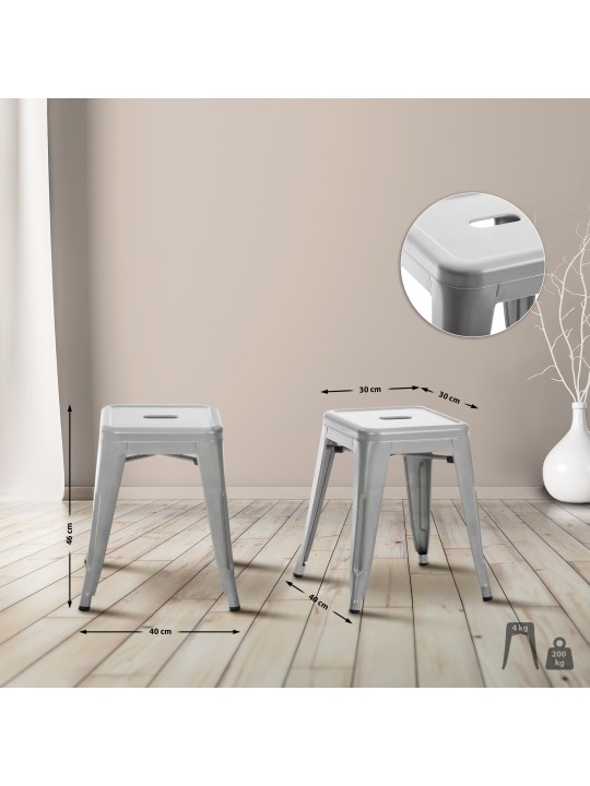 Taburet Armin, sølv