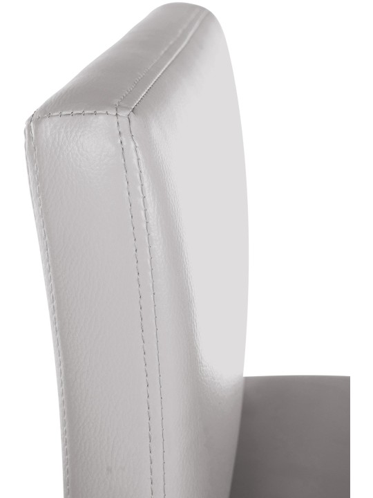 Barstol Newport imiteret læder B, hvid
