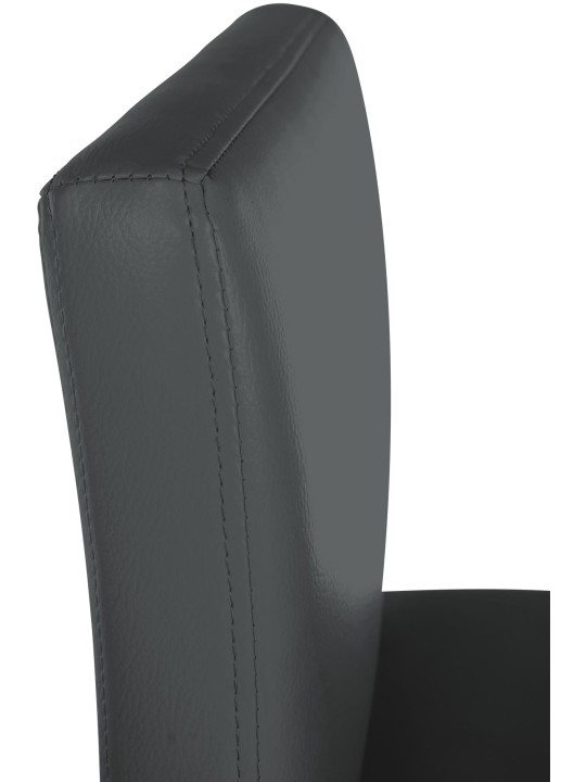 Barstol Newport imiteret læder B, mørkegrå