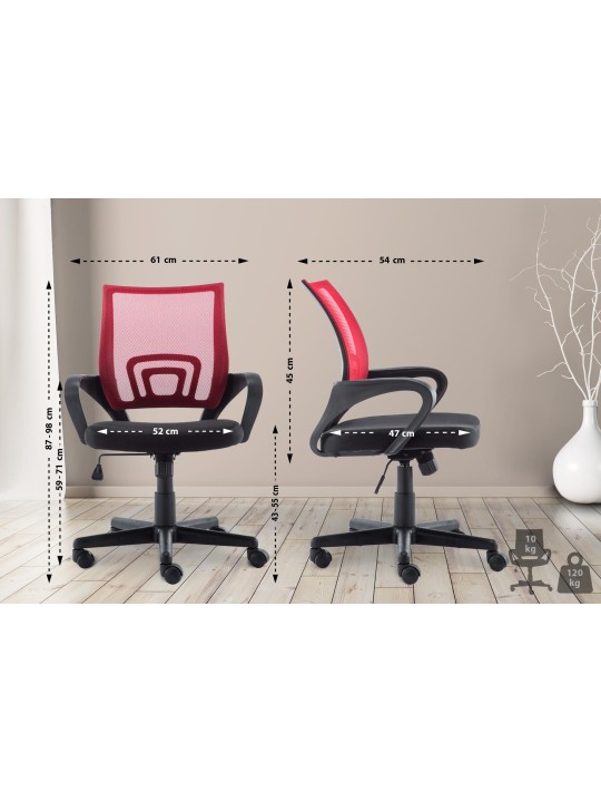 Kontorstol Genius, rød