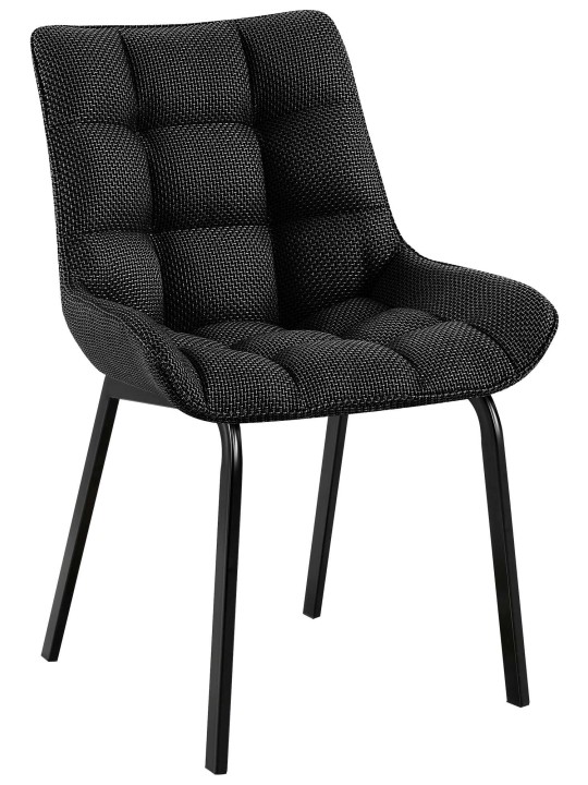 Stol Saranda stof, titangrå