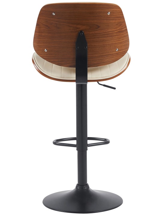 Barstol Clawson imiteret læder, valnød/creme