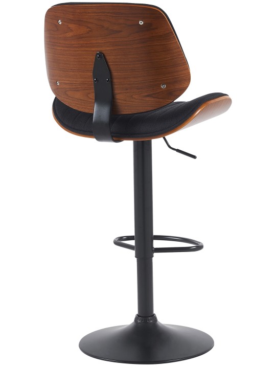 Barstol Clawson stof, valnød/sort