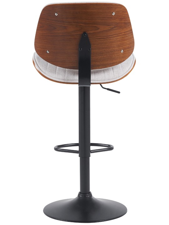 Barstol Clawson stof, valnød/creme Barstol Clawson stof, valnød/creme