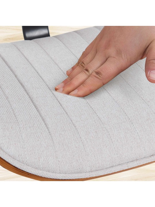 Barstol Clawson stof, valnød/creme Barstol Clawson stof, valnød/creme