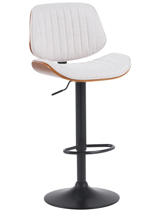 Barstol Clawson stof, valnød/creme Barstol Clawson stof, valnød/creme