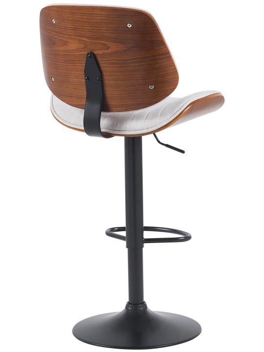 Barstol Clawson stof, valnød/creme Barstol Clawson stof, valnød/creme