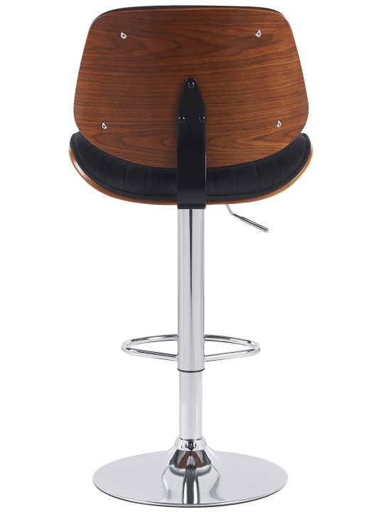 Barstol Clawson stof krom, valnød/sort