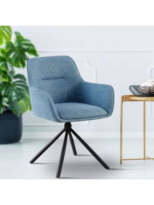 Stol Tipton stof, blå Stol Tipton stof, blå