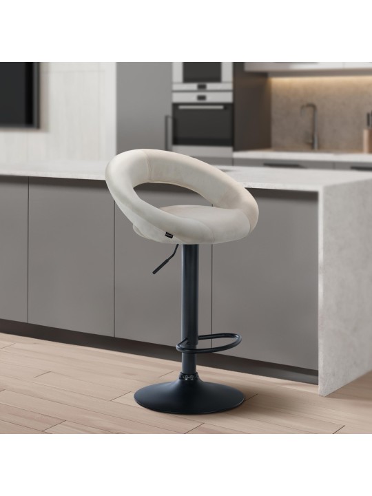 Barstol Olinda fløjl, creme Barstol Olinda fløjl, creme