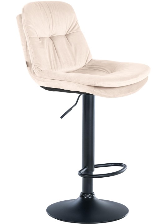 Barstol Laurel velour, creme