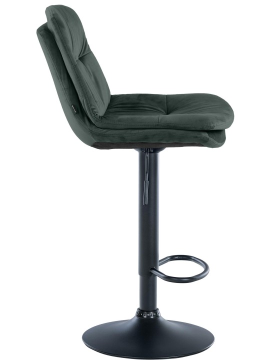 Barstol Laurel velour, mørkegrøn