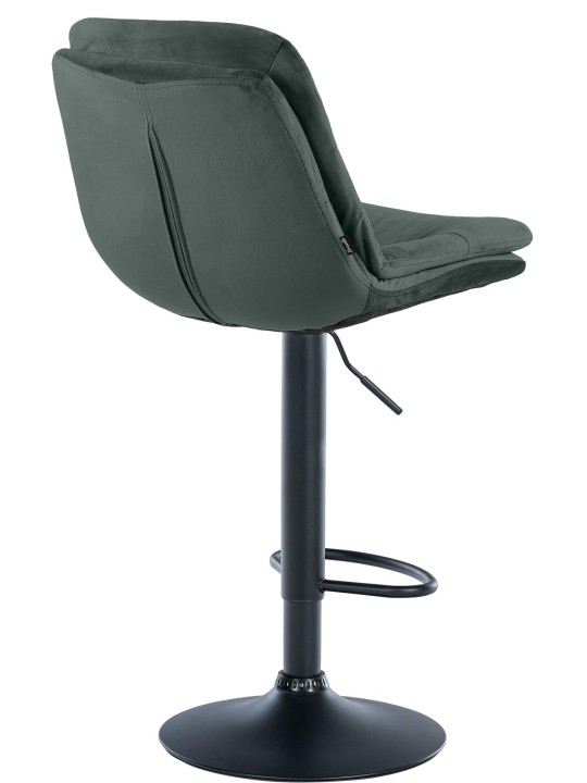 Barstol Laurel velour, mørkegrøn