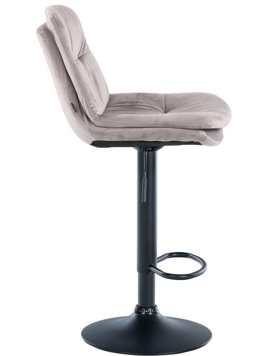 Barstol Laurel velour, grå