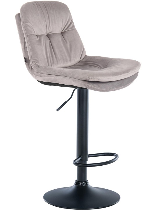 Barstol Laurel velour, grå
