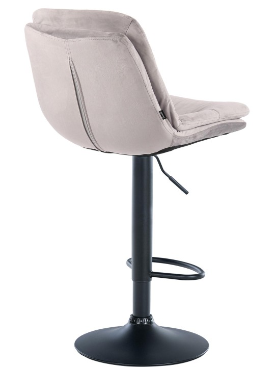 Barstol Laurel velour, grå