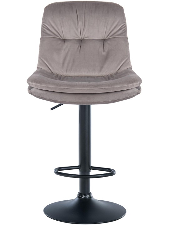 Barstol Laurel velour, grå
