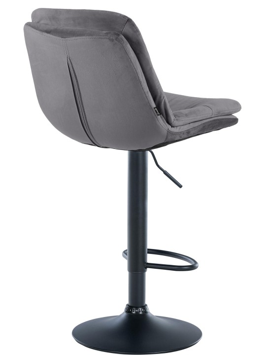Barstol Laurel velour, mørkegrå