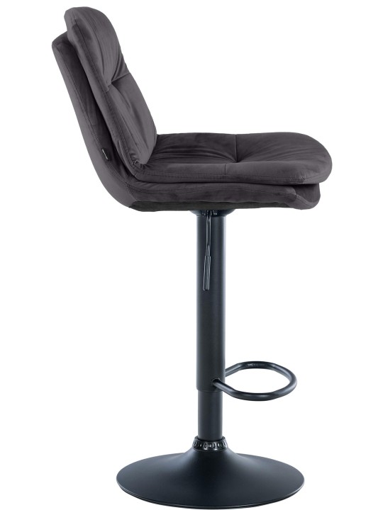 Barstol Laurel velour, sort