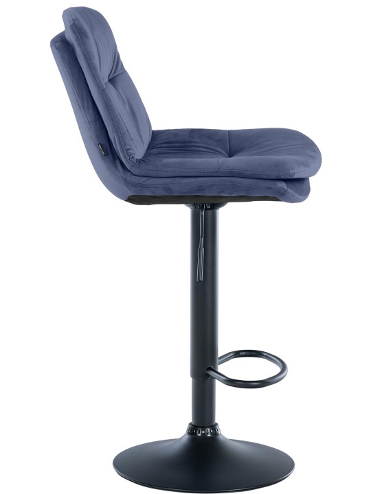 Barstol Laurel velour, blå