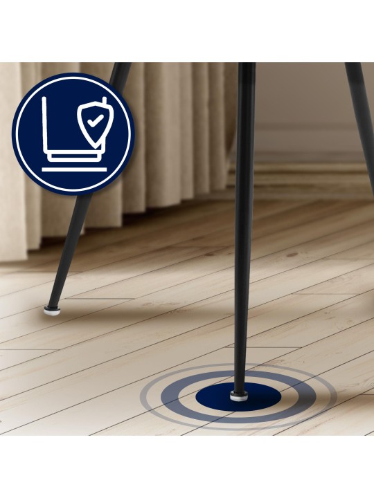 Jaysie spisestuestol i fløjl, mørkegrå Jaysie spisestuestol i fløjl, mørkegrå