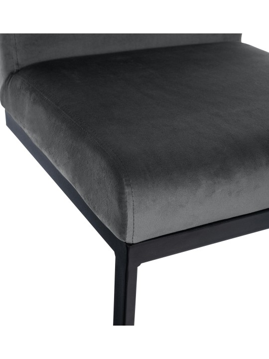 Barstol Hopewell fløjl B, mørkegrå Barstol Hopewell fløjl B, mørkegrå