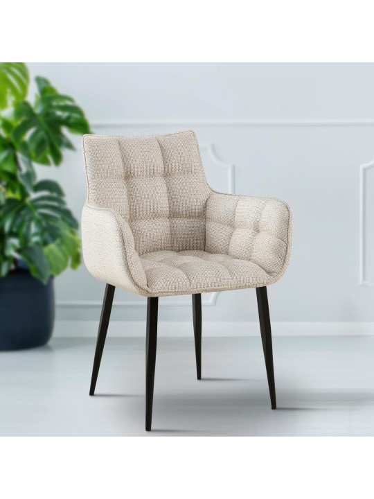 Stol Tirana stof, elfenben