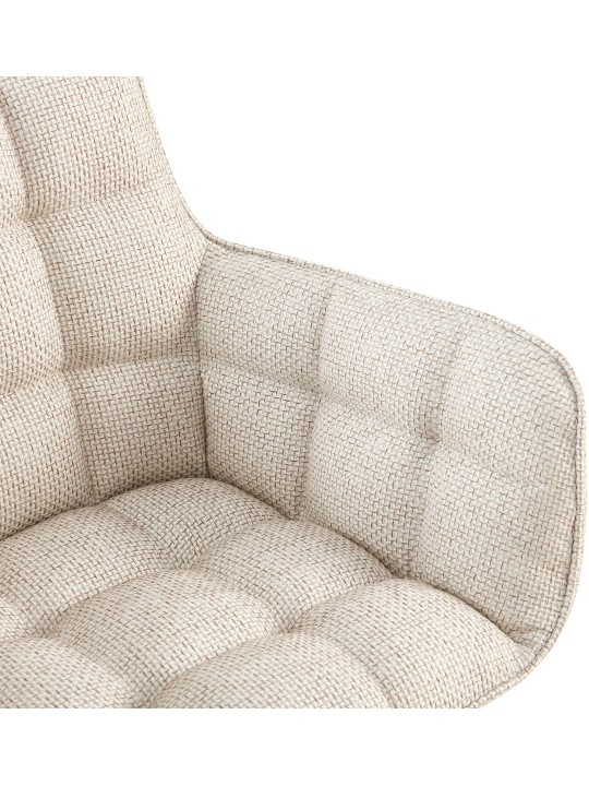 Stol Tirana stof, elfenben