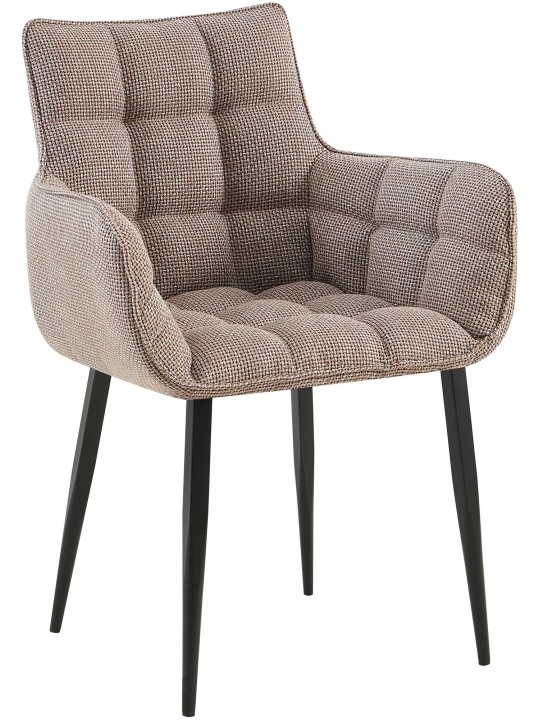 Stol Tirana stof, terrabrun