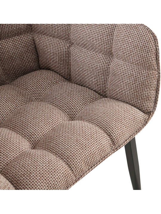 Stol Tirana stof, terrabrun