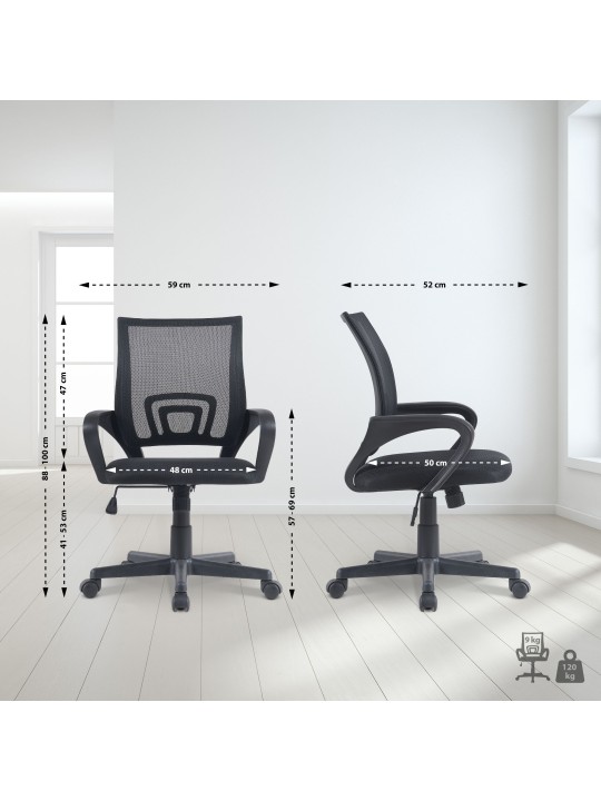 Kontorstol Genius, sort Kontorstol Genius, sort