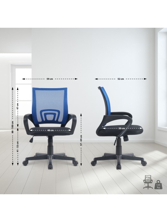 Kontorstol Genius, blå Kontorstol Genius, blå