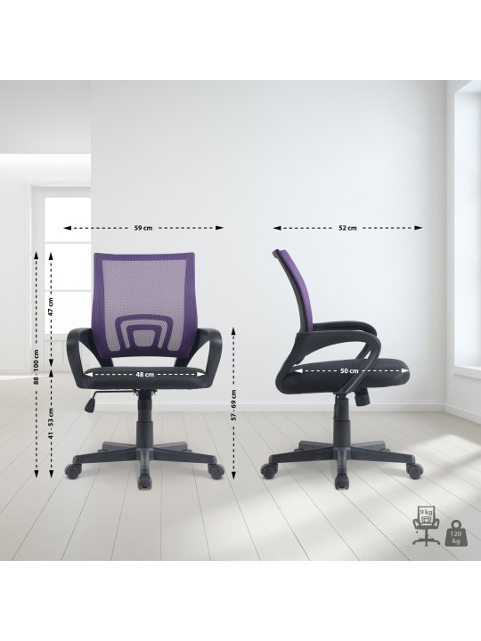 Genial kontorstol, lilla Genial kontorstol, lilla