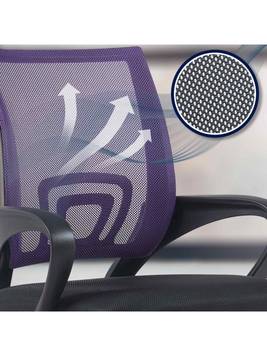 Genial kontorstol, lilla Genial kontorstol, lilla