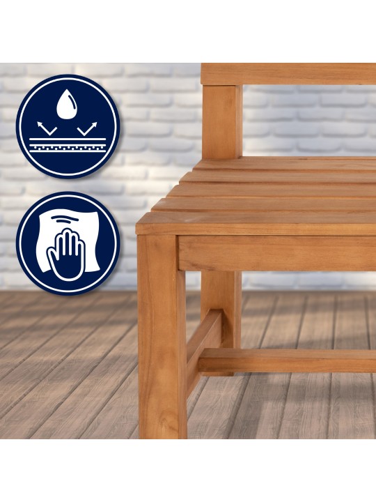 Teak bænk Augusta 180 cm, teak