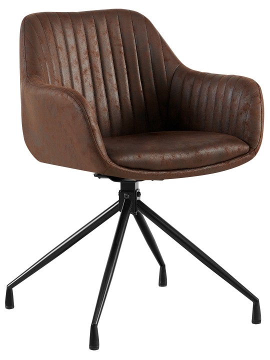 Spisestuestol Welby Vintage, mørkebrun