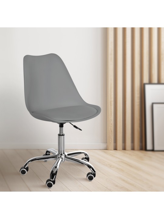 Arbejdsskammel Laflin, grå