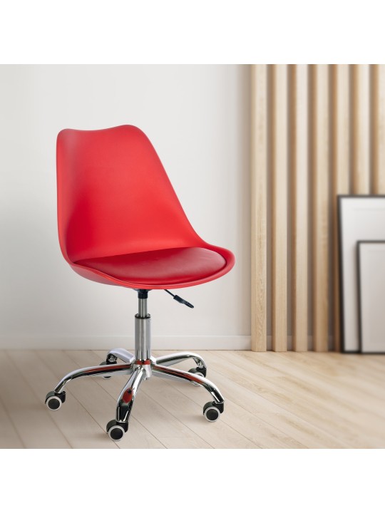 Arbejdsskammel Laflin, rød Arbejdsskammel Laflin, rød