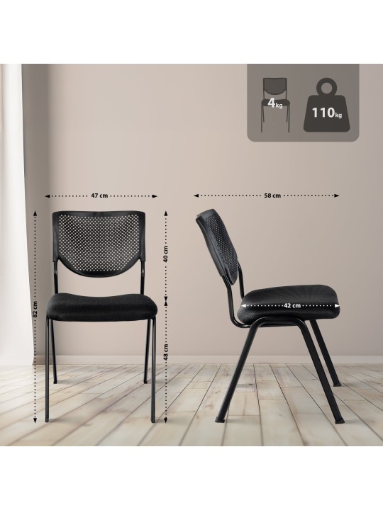 Stol Kaber, sort/sort Stol Kaber, sort/sort