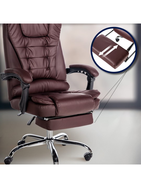 Kontorstol Oxygen imiteret læder, bordeaux Kontorstol Oxygen imiteret læder, bordeaux