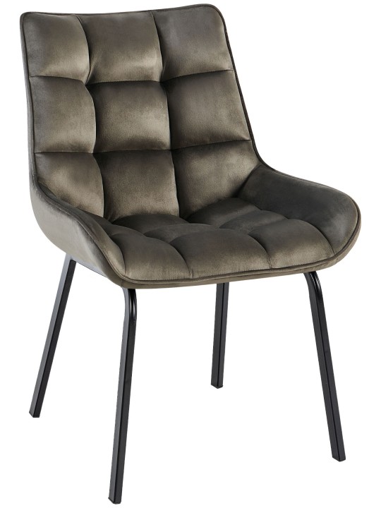 Stol Saranda fløjl, antracit Stol Saranda fløjl, antracit