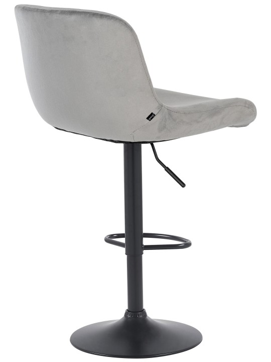 Barstol Solon fløjl, grå