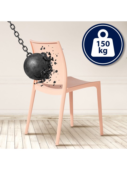 Sæt med 2 stole Meton, fersken