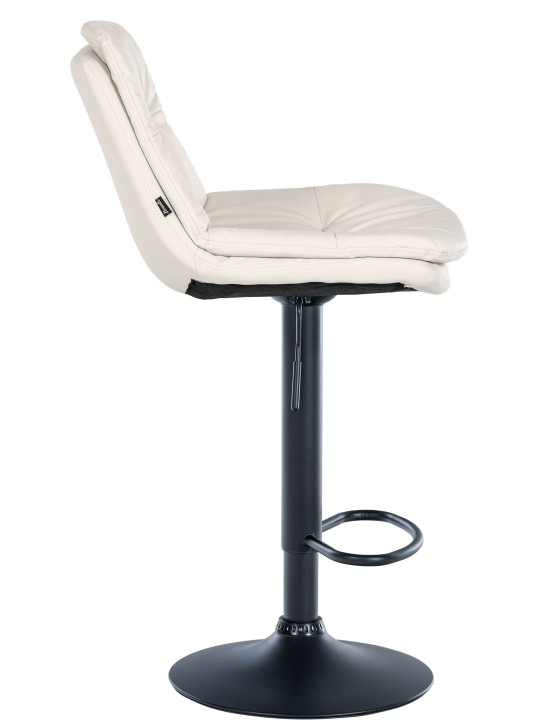 Barstol Laurel imiteret læder, hvid