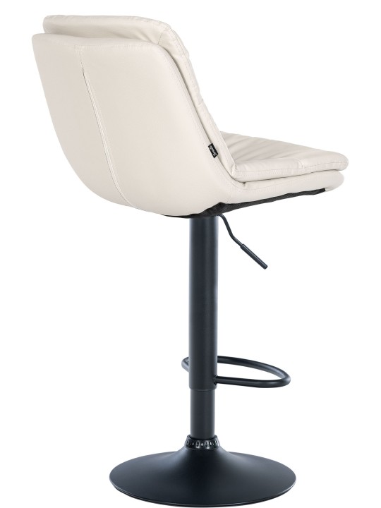 Barstol Laurel imiteret læder, hvid