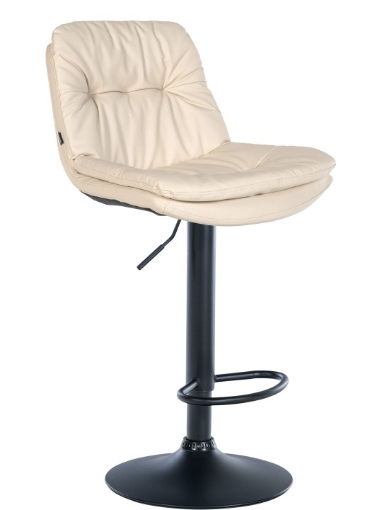 Barstol Laurel imiteret læder, creme