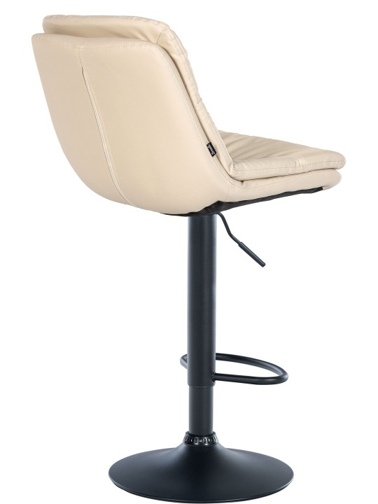 Barstol Laurel imiteret læder, creme