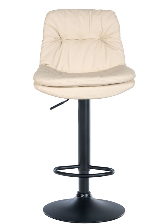 Barstol Laurel imiteret læder, creme