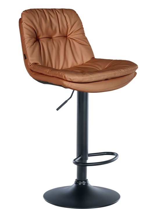 Barstol Laurel imiteret læder, lysebrun Barstol Laurel imiteret læder, lysebrun